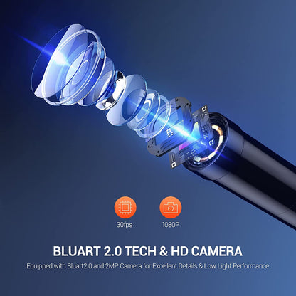 Industrial Endoscope, 1080P HD Digital Borescope with 4.3" LCD Screen 16.5ft