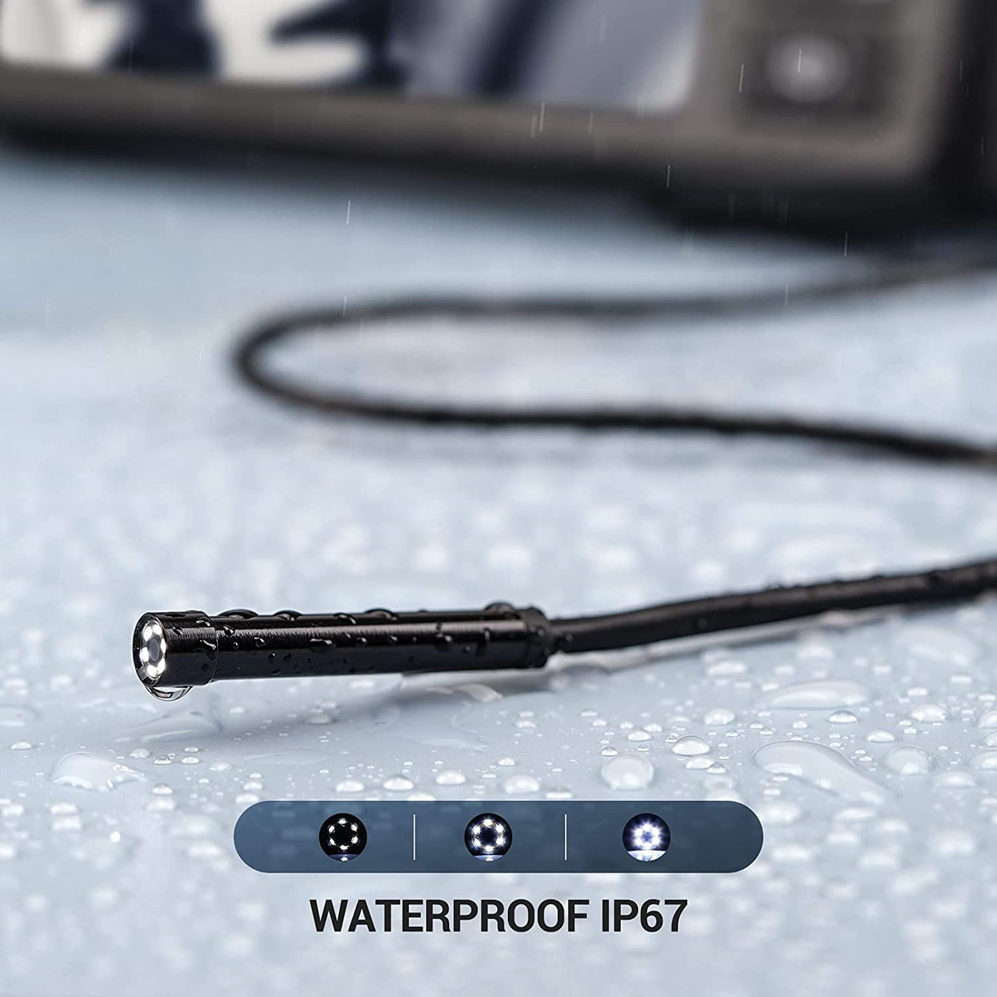 Industrial Endoscope, 1080P HD Digital Borescope with 4.3" LCD Screen 16.5ft