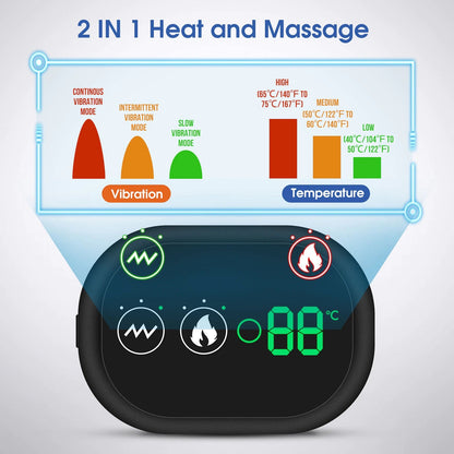 Wireless Shoulder Massager and Heating Pad