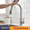 Kitchen Smart Touch Faucets Control, Pull Out Spout Sprayer Single Handle Kitchen Sink Faucet