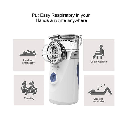 Portable Handheld Nebulizer - Alleviate Asthma & Respiratory Symptoms Mist Inhaler and Atomizer SP