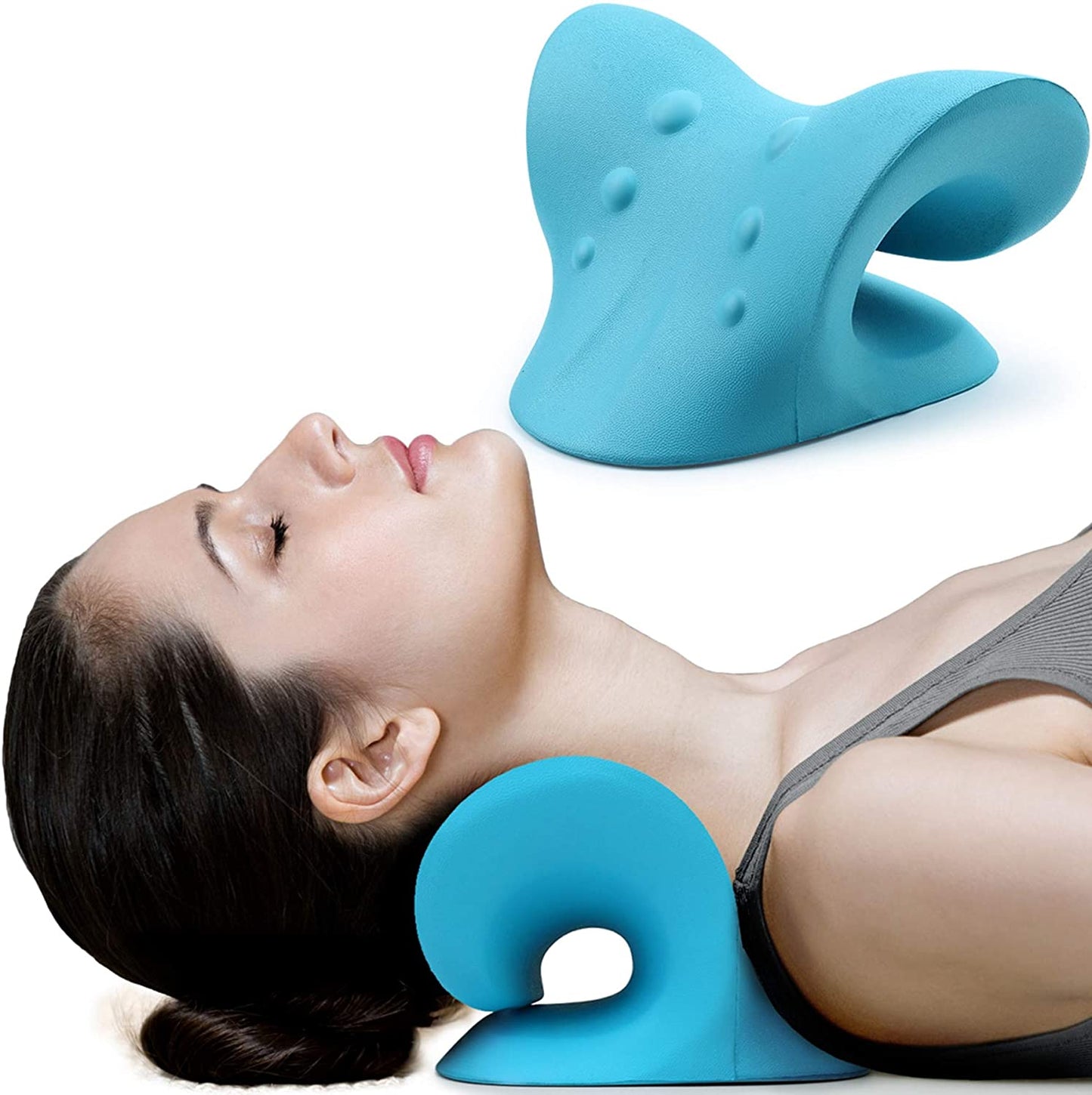 Neck and Shoulder Relaxer, Chiropractic Pillow, Neck Cloud Stretcher