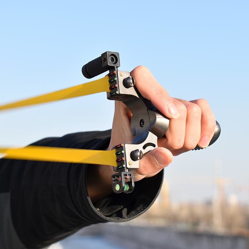 Laser Light Professional Slingshot with Level | Slingshot Toy for Kids & Adults, Laser Wrist Rocket Slingshot |