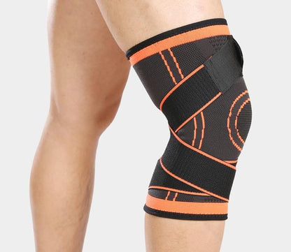 Knee Brace Compression Sleeve with Patella Stability Straps