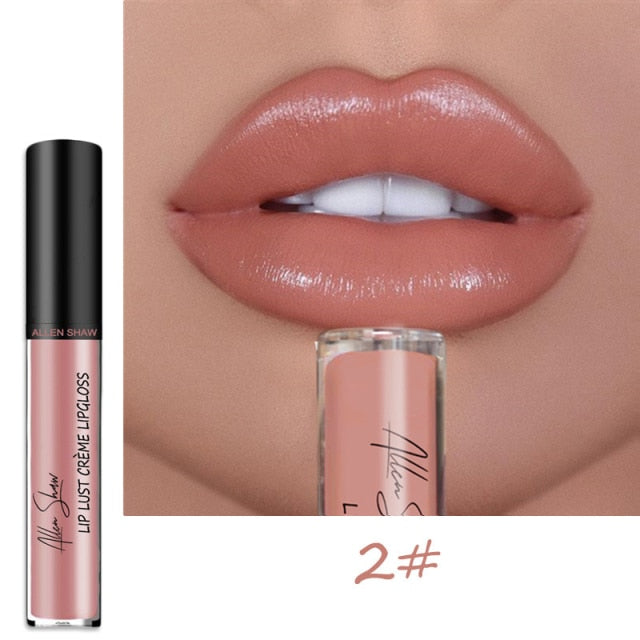 12 Color Cream Texture Waterproof Lipstick