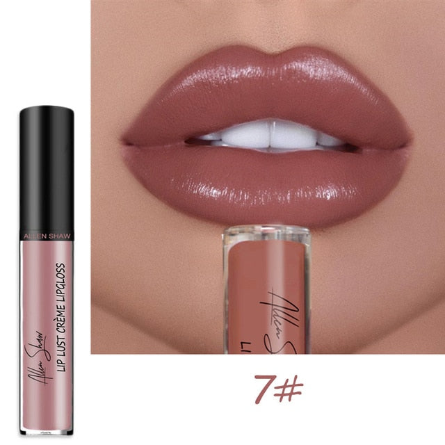 12 Color Cream Texture Waterproof Lipstick