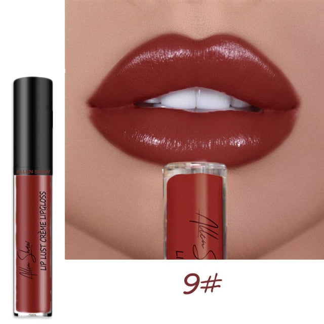 12 Color Cream Texture Waterproof Lipstick