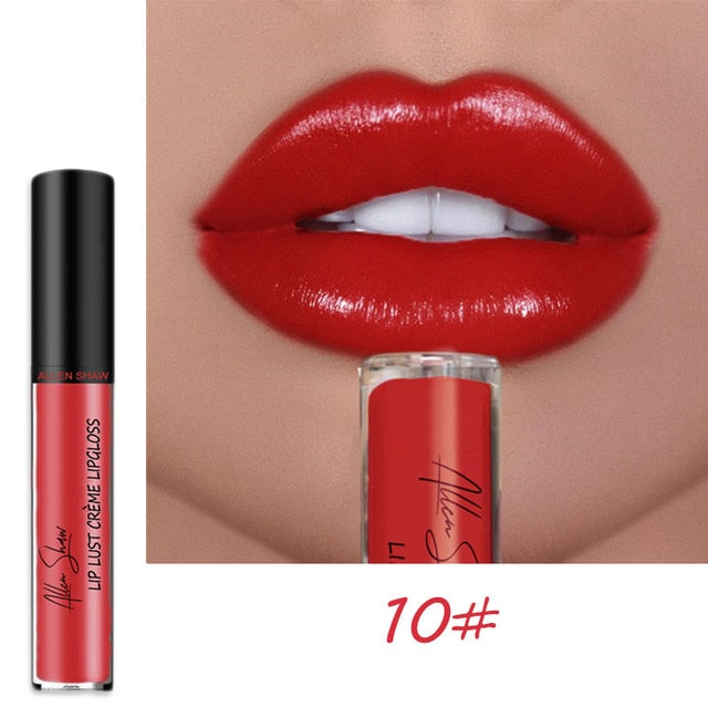 12 Color Cream Texture Waterproof Lipstick