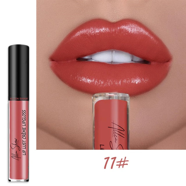 12 Color Cream Texture Waterproof Lipstick
