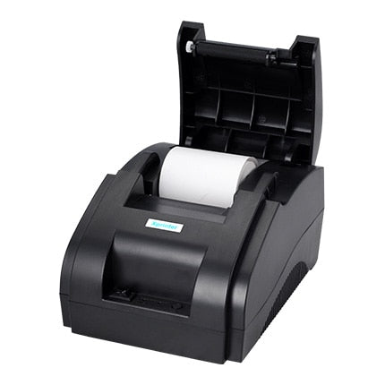 Tiny Office Printer, 58mm Bluetooth Receipt Barcode Bill Printer Thermal Usb Port Mini Desktop & Phone Printer