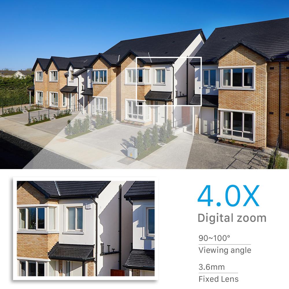 1080P 3MP 360° wireless security cameras 4X Zoom- Digieye WIFI Camera, IP outdoor indoor home doorbell Security Camera