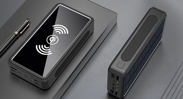 Ultimate Wireless Waterproof Solar Powerbank 50,000 mAh for Camping, Hiking, Trips