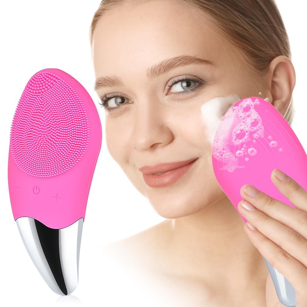 Smart Ultrasonic Silicone Face Cleaner Brush Beauty Tool - Mebazo