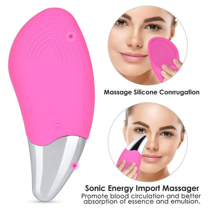 Smart Ultrasonic Silicone Face Cleaner Brush Beauty Tool - Mebazo