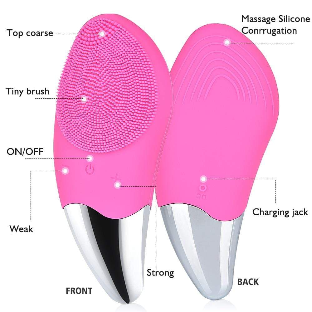 Smart Ultrasonic Silicone Face Cleaner Brush Beauty Tool - Mebazo