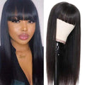 Human Hair Wigs With Bangs for Women - Mebazo