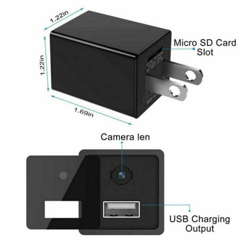 Smart Discreet USB Charger Security Camera with Audio - beyondtheinfinity.com