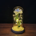 Galaxy Rose, Glass Rose, Enchanted Galaxy Rose In A Glass Dome, Beauty and the Beast Rose, Glowing Led Rose,