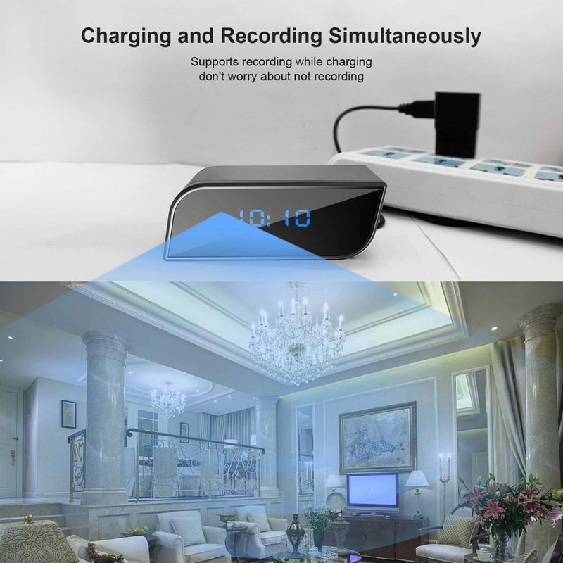 Smart WiFi Security Camera Digital Alarm Clock - beyondtheinfinity.com