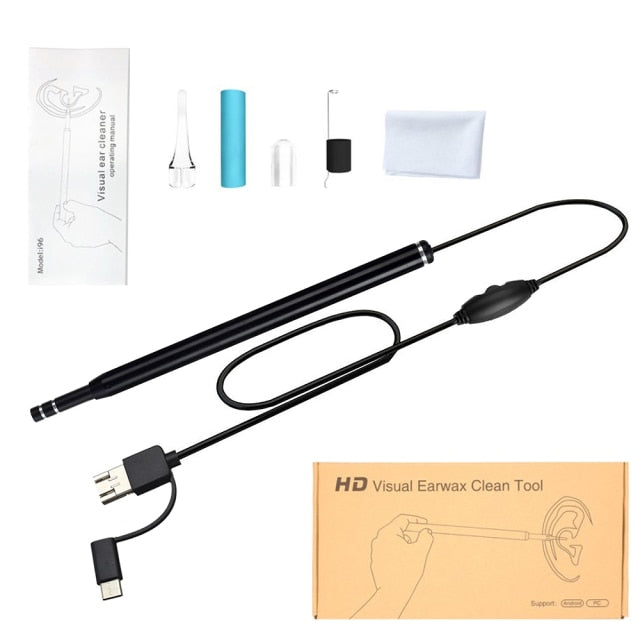 3 in 1 ClearEar Endoscope - Medical In Ear Cleaning Camera Cleaner Phone Computer Safe Real Time Live