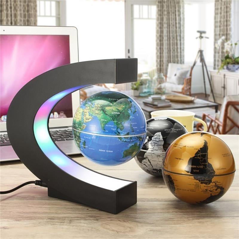 Floating Magnetic Levitation Globe LED World Map Electronic Antigravity Lamp Novelty Ball Light Home Decoration Birthday xmas Gifts