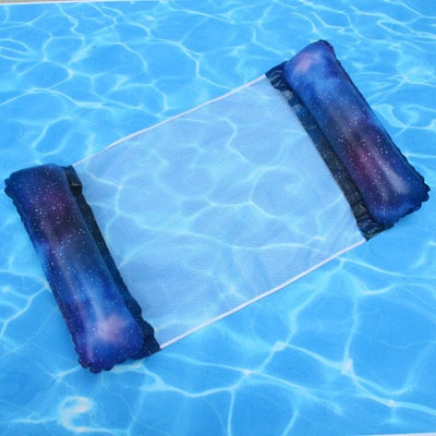 Inflatable Hammock Pool Float - Summer Outdoor Party Swimming Pool Lounge, Water Foldable Pillow