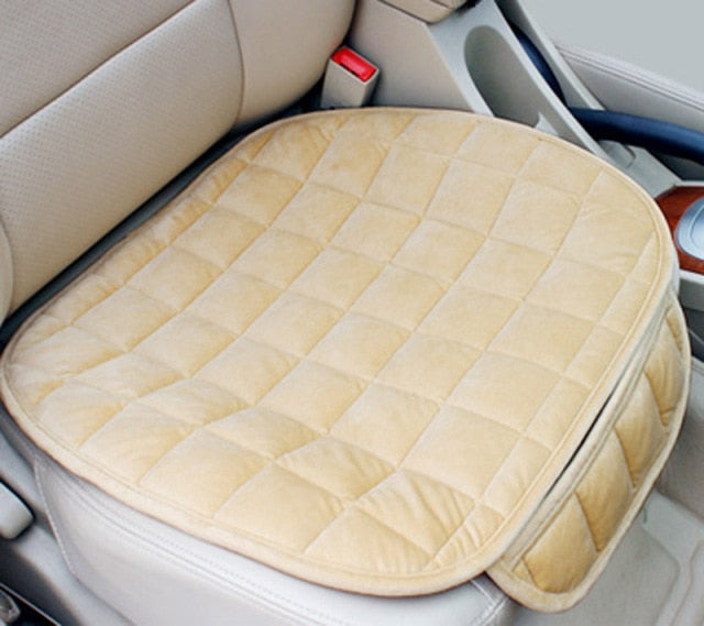 Car Seat Cover Front Rear Flocking Cloth Cushion Non Slide Winter Auto Protector Mat Pad Keep Warm Universal Fit Truck Suv Van