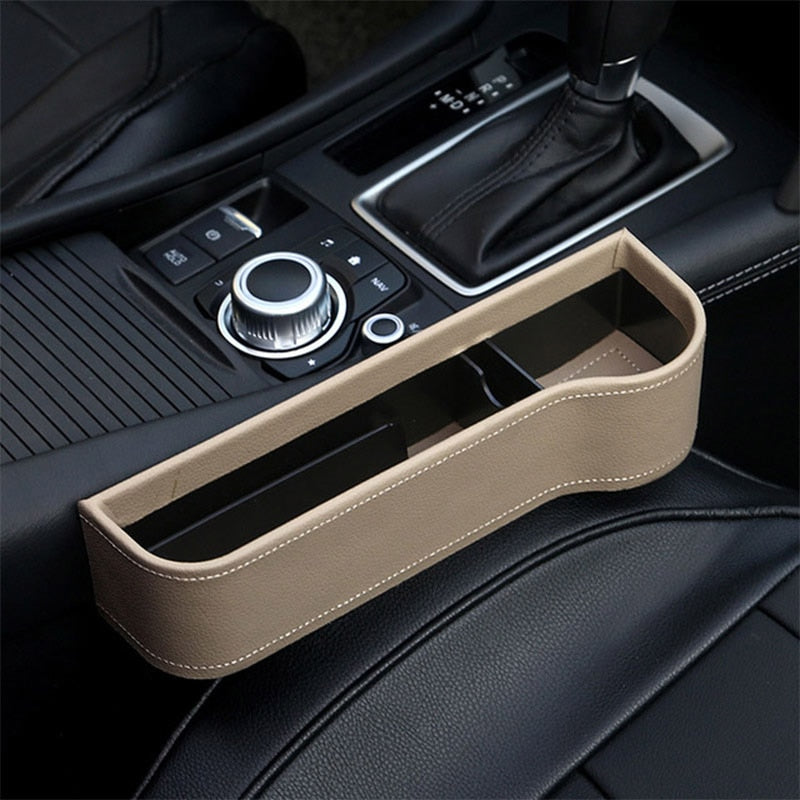 Multifunctional Car Seat Organizer: Between Front Seats Organizer, Leather Car Seat Gap Storage Box, Cup holder