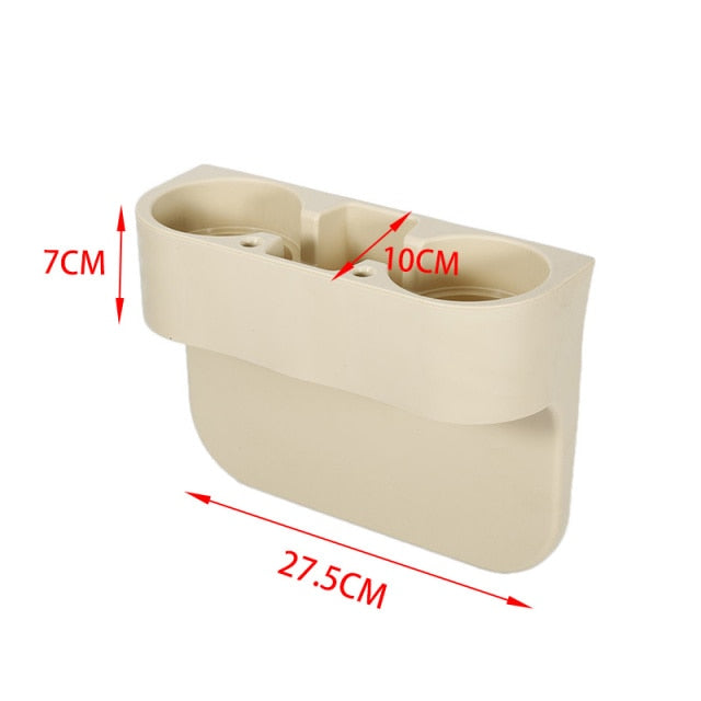 Multifunctional Car Seat Organizer: Between Front Seats Organizer, Leather Car Seat Gap Storage Box, Cup holder