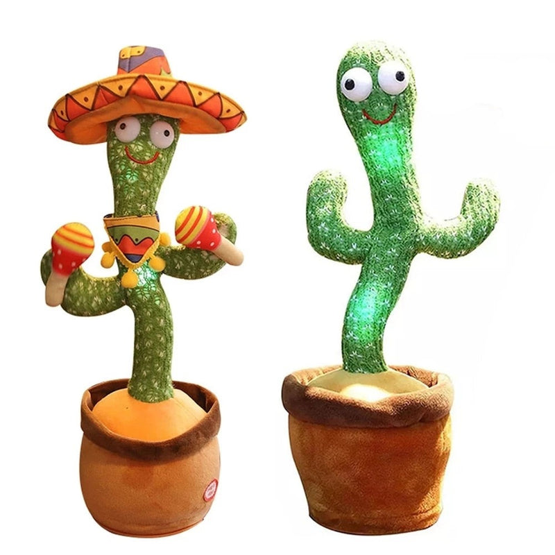 Dancing Cactus Toy, Funny Talking Cactus Plush, Singing tiktok doll, mimicking twisting repeating