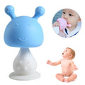 Silicone Baby Mushroom Teether Toy Baby Rattle Toy Molar Toy Soft Safety Molar Gums Toy