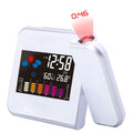 LED Digital Alarm Clock With Projection Display, Usb Charger Bedroom Clock, Large display radio clock