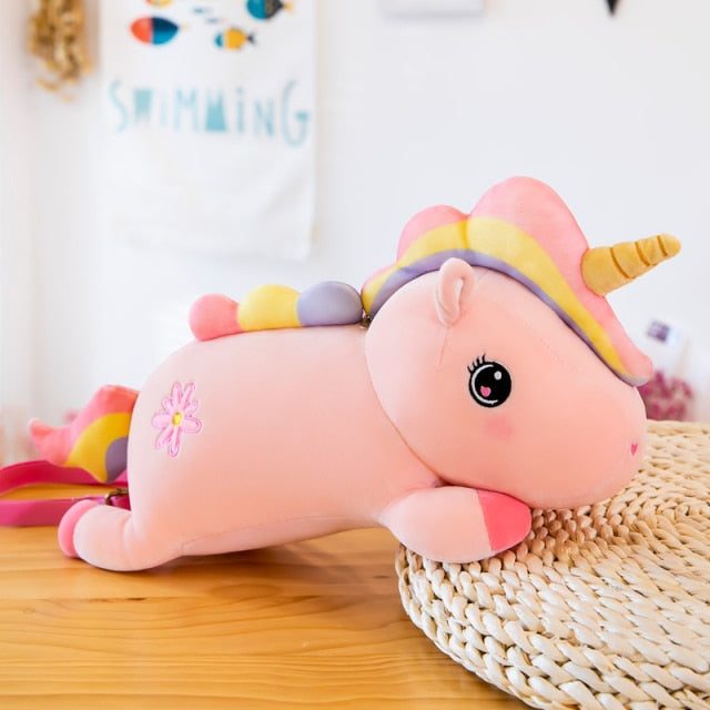 Big Size Kawaii Unicorn Stuffed Toy Soft Plush Animal Pillow Cute Unicornio Doll Kawaii Room Bed Decor Christmas Gift Girl&Kids