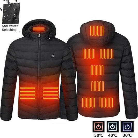 Unisex Winter Warm Heated Jacket / 11 heating areas, Heated Jacket, Electric Heated Jacket, Rechargeable Jacket