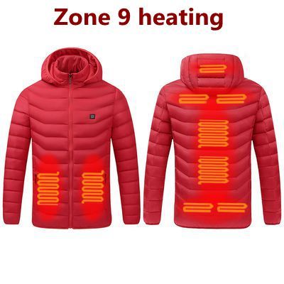 Unisex Winter Warm Heated Jacket / 11 heating areas, Heated Jacket, Electric Heated Jacket, Rechargeable Jacket