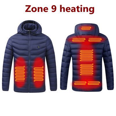 Unisex Winter Warm Heated Jacket / 11 heating areas, Heated Jacket, Electric Heated Jacket, Rechargeable Jacket