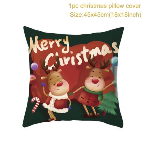 Santa pillowcase Happy New Year Xmas Gifts Christmas Decor For Home Merry Christmas Ornament Navidad Natal Xmas Gifts