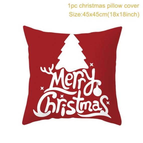 Santa pillowcase Happy New Year Xmas Gifts Christmas Decor For Home Merry Christmas Ornament Navidad Natal Xmas Gifts