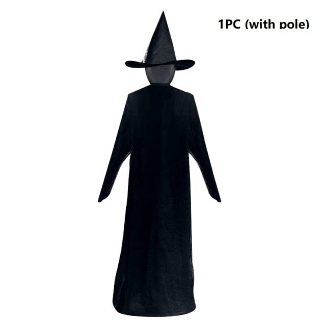 Halloween Witch Decorations - Lighted Halloween Witch Stake For Halloween Decoration - Holding Hands Witches Set of One Set of Three