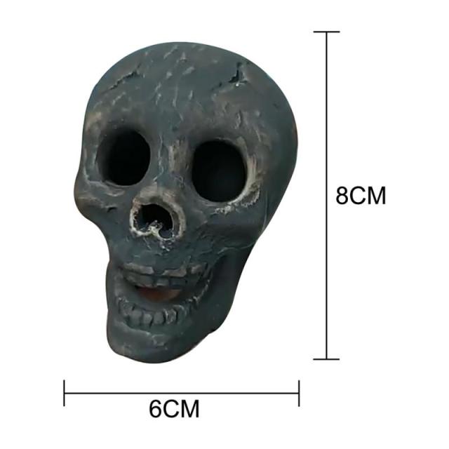 Reusable Ceramic Human Skull Flame Fireproof Logs For Bonfires, Fireplaces, Fire Pits, Gothic flame Skull