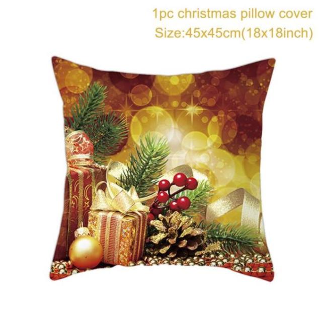 Santa pillowcase Happy New Year Xmas Gifts Christmas Decor For Home Merry Christmas Ornament Navidad Natal Xmas Gifts