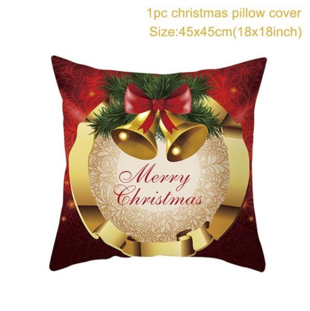 Santa pillowcase Happy New Year Xmas Gifts Christmas Decor For Home Merry Christmas Ornament Navidad Natal Xmas Gifts