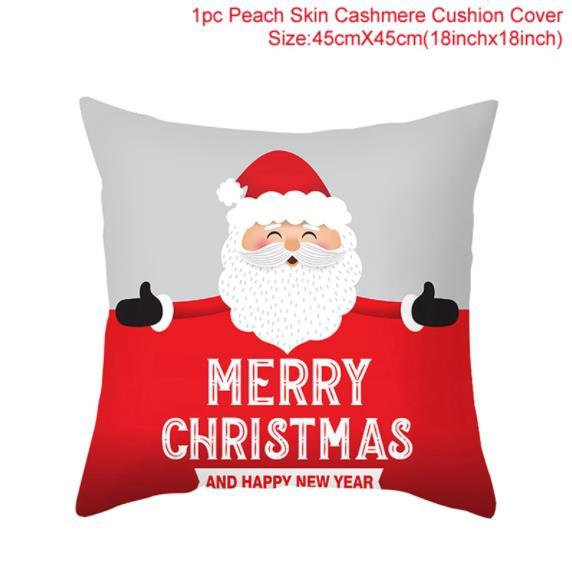 Santa pillowcase Happy New Year Xmas Gifts Christmas Decor For Home Merry Christmas Ornament Navidad Natal Xmas Gifts