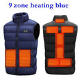 Heat Vest Unisex Warming Heated Vest Jacket Heated Black Battery, Blue, Black, Red