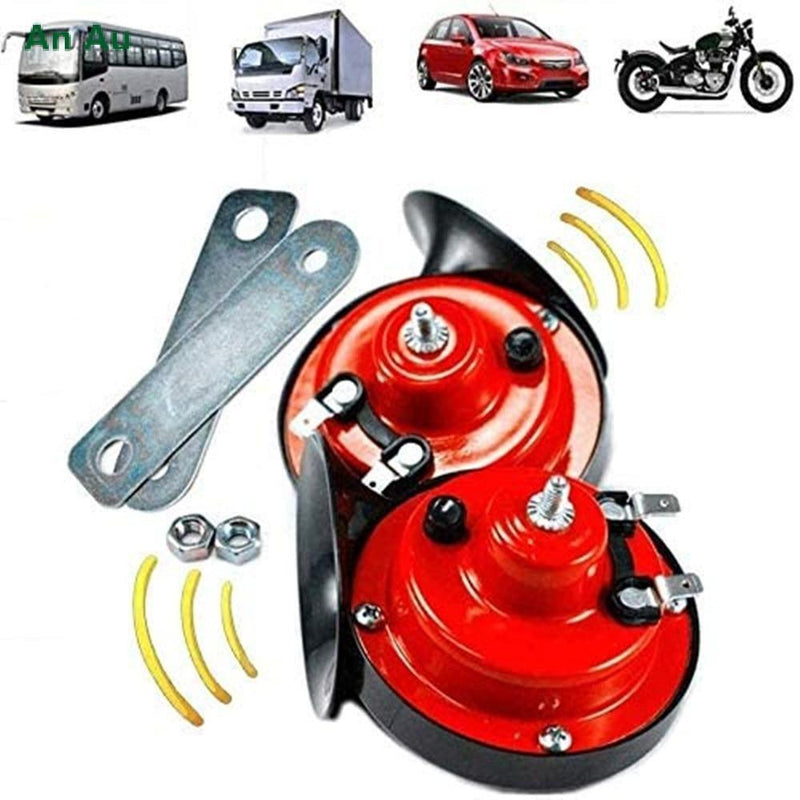 300DB Super Train Horn For Trucks, Loud Scary Snail Horn SUV Car-Boat Motorcycles Bike 12V Vehicle Universal For Cars Big Bad Man