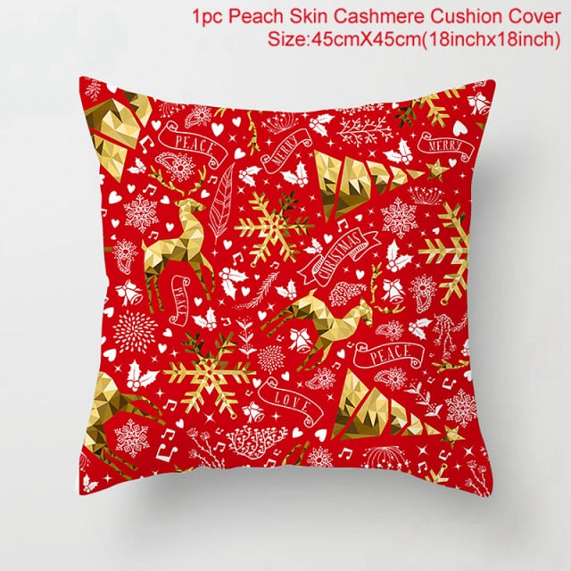 Santa pillowcase Happy New Year Xmas Gifts Christmas Decor For Home Merry Christmas Ornament Navidad Natal Xmas Gifts