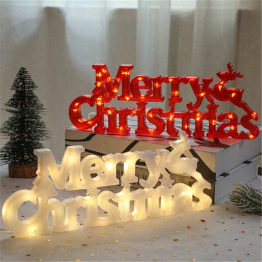 Merry Christmas LED Letters: Christmas Decoration 2022 New Year Xmas Tag Light String Fairy Garland Home Decoration Christmas Noel