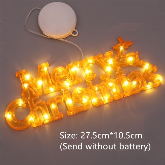 Merry Christmas LED Letters: Christmas Decoration 2022 New Year Xmas Tag Light String Fairy Garland Home Decoration Christmas Noel