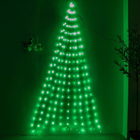 New Year Waterfall String Curtain LED Christmas Lights Outside Outdoor Warm White Fairy Lights