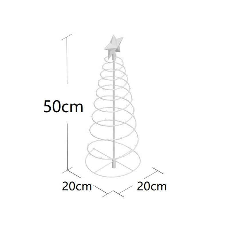 Christmas Tree Lights Christmas Spiral Tree LED Light Outdoor Christmas Tree Light Decoration 2021 Xmas Decor